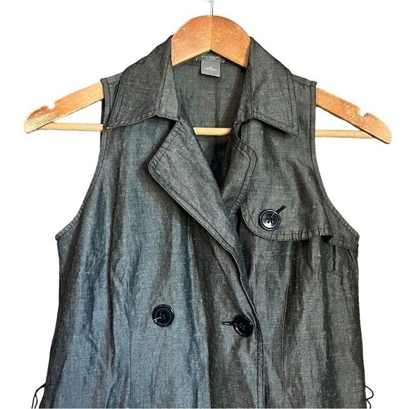 Ann taylor grey Ramie blend sleeveless dress‎ - Picture 4 of 8
